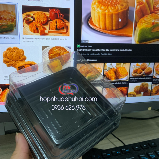 Hộp nhựa vuông đựng xôi 12