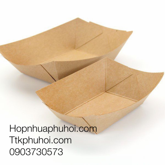 Khay giấy nhỏ đựng khoai tây chiên