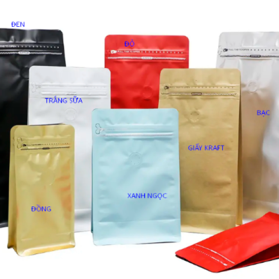 Túi Zip Màu Đáy Bằng 8 Cạnh