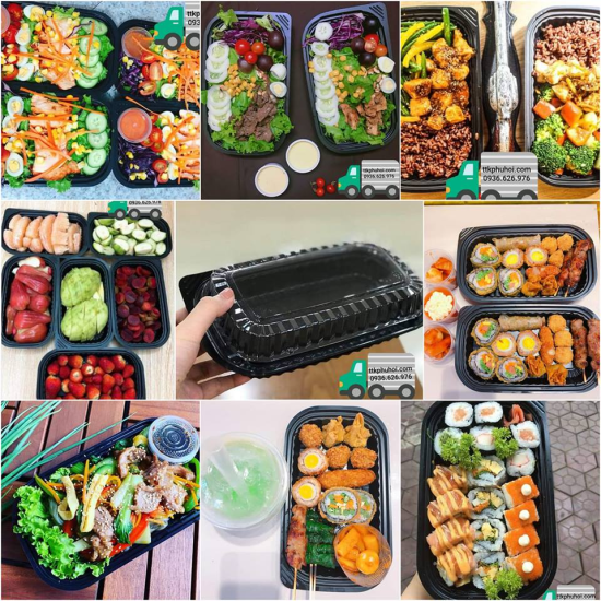 Hộp nhựa đựng sushi