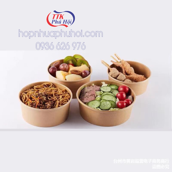 Tô giấy kraft đựng thực phẩm
