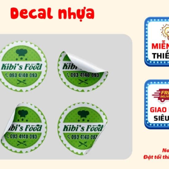 In Decal Nhựa - In Tem Nhựa PVC, PP, PE, PET