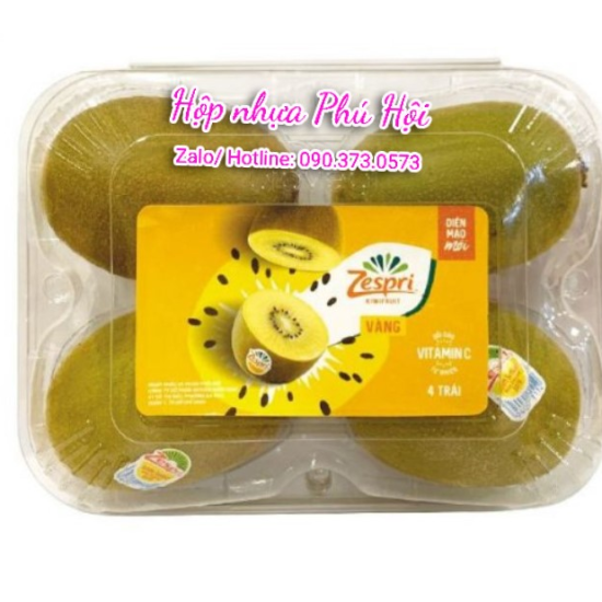 Hộp nhựa đựng 4 trái kiwi cao cấp