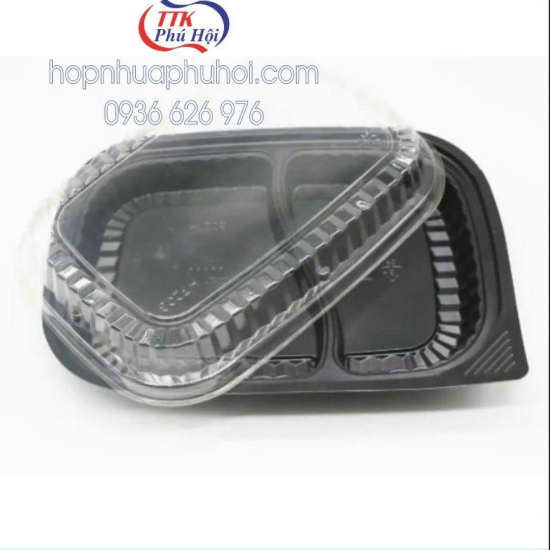 Hộp nhựa 2 ngăn HT205 đựng cơm