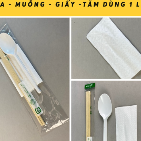 Combo Muỗng Đũa Dùng Một Lần