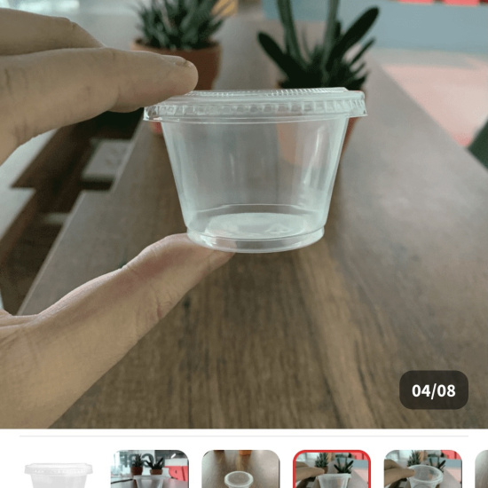 Hộp nhựa đựng nước chấm sốt 70ml