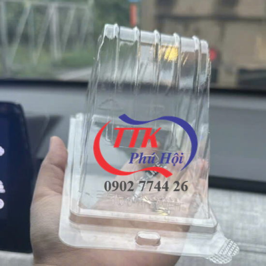 Hộp nhựa tam giác nắp gập