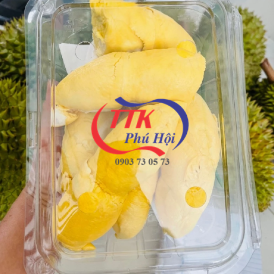 Hộp nhựa trong đựng sầu riêng