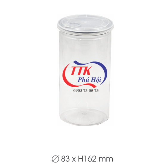 Hũ nhựa nắp nhôm xé đựng hạt tiêu, muối tây ninh