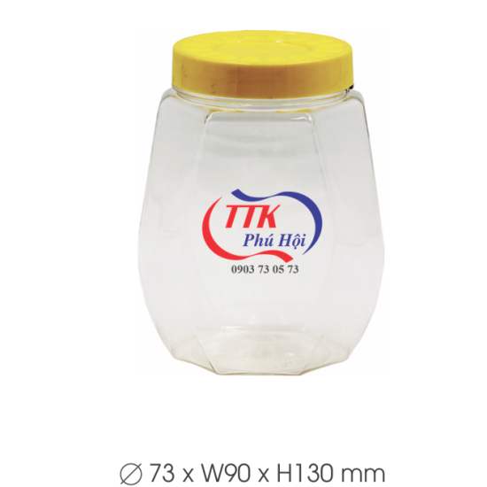 Hũ nhựa nắp nhựa đựng bánh gạo, da heo