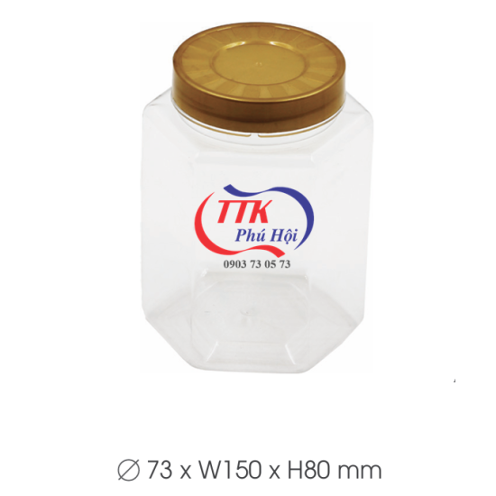Hũ nhựa nắp nhựa đựng cá chỉ vàng, cá lóc, mực rim