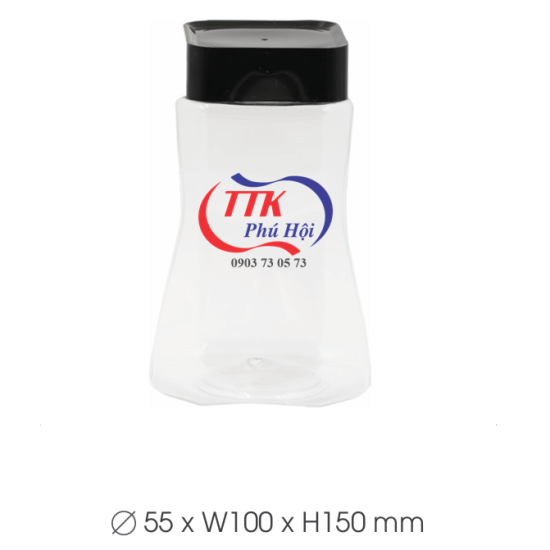 Hũ nhựa nắp nhựa đựng cá khô, cá chỉ rim