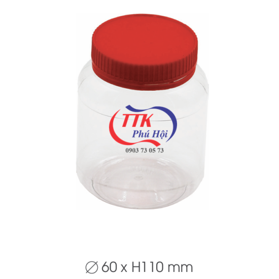 Hũ nhựa nắp nhựa đựng hạt macca