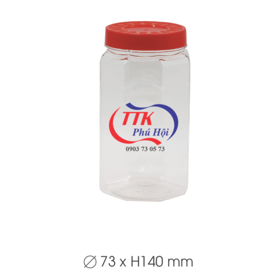 Hũ nhựa nắp nhựa đựng trà atiso, trà sen, hạt giống