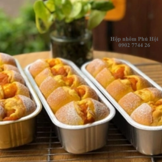 Khay nhôm dài nướng bánh 308, 405, 800ml